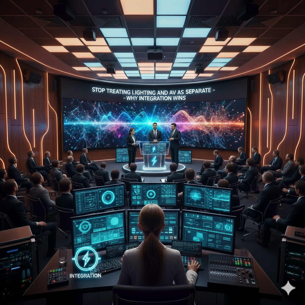 Stop Treating Lighting and AV as Separate – Here’s Why Integration Wins