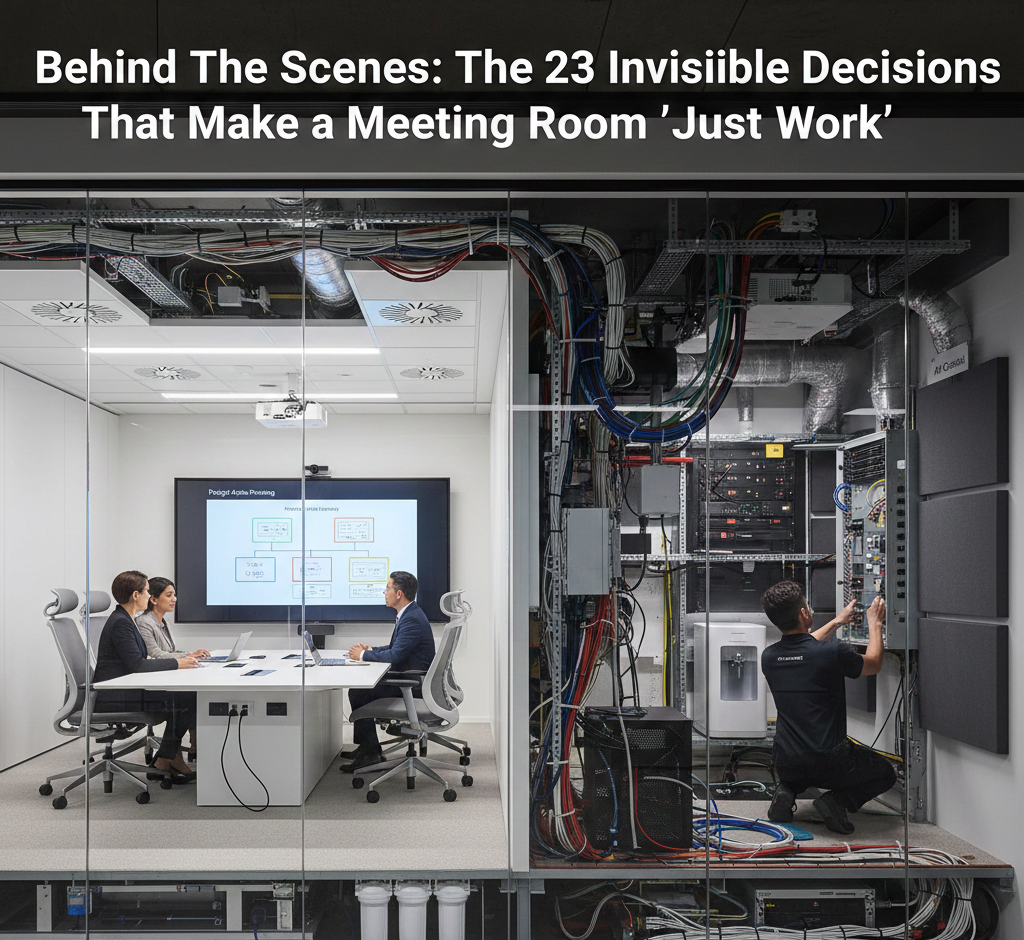 Behind The Scenes: The 23 Invisible Decisions That Make a Meeting Room ‘Just Work’